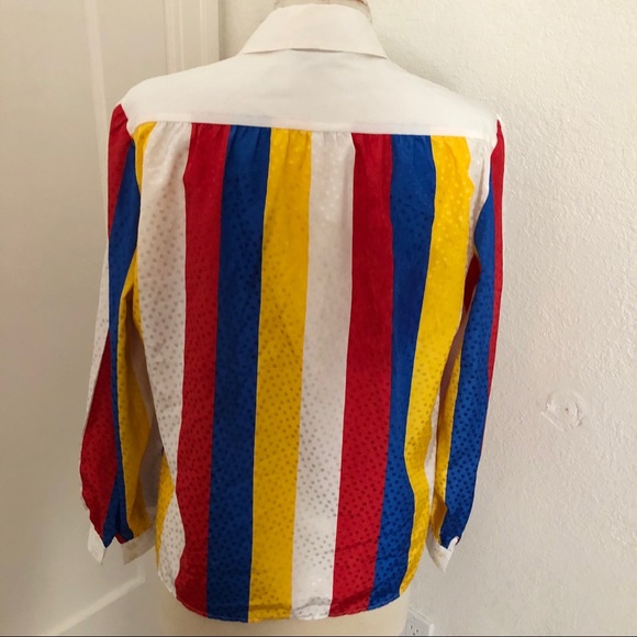 Vintage 80s Adolph Schuman for Lilli Ann Blouse - Picture 3 of 4